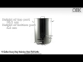 Video 10 Gallon Heavy Duty Stainless Steel Tall Kettle - Product Information - ontariobeerkegs.com