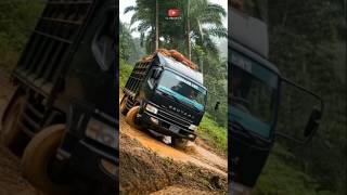 Palm Oil Trucks Have Difficulty Climbing Uphill