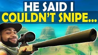 Snipe God I Had To Prove Him Wrong High Kill Funny Game Fortnite Battle Royale Snipe God I Had To Prove Him Wrong High Kill Funny Game Fortnite Battle Royale