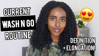 Updated Curly Hair Wash N Go Routine Elongation Definition Lydia Tefera