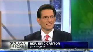 Republican Whip Eric Cantor Hosts CNBC's