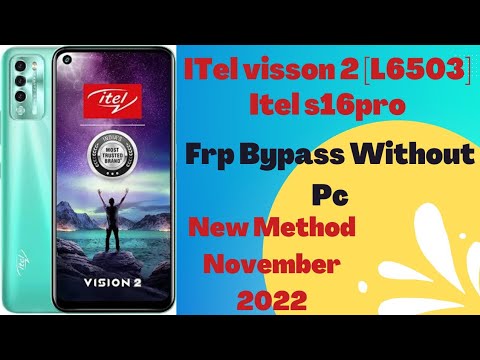 Itel Vision 2 FRP Bypass || Itel L6503 Google Account Itel Vision 2 FRP Bypass || Itel L6503 Google Account