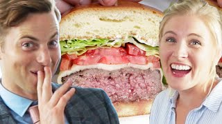 Couple Tries Home-Cooked Vs. $45 Burgers Couple Tries Home-Cooked Vs. $45 Burgers