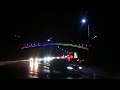 Video Харьковский Мост влюбленных (Зоологический мост) в иллюминации ночью после дождя