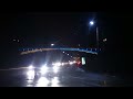 Харьковский Мост влюбленных (Зоологический мост) в иллюминации ночью после дождя
