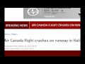 Air Canada Flight AC624 Completely Loses Wing After Crash Landing In Halifax