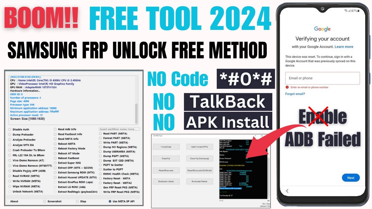 Samsung FRP Bypass Very Easy Method 2024 | Enable ADB Samsung FRP Bypass Very Easy Method 2024 | Enable ADB