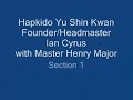 Yu Shin Hapkido-Choson Kwon Bup- GM Ian Cyrus