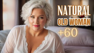 Natural Older Woman Over 60 💄Attractively Dressed Classy 🔥 Fashion Tips 152