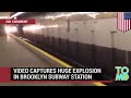 Train explosion caught on camera: Dumb teen pranksters trigger blast in Brooklyn subway station