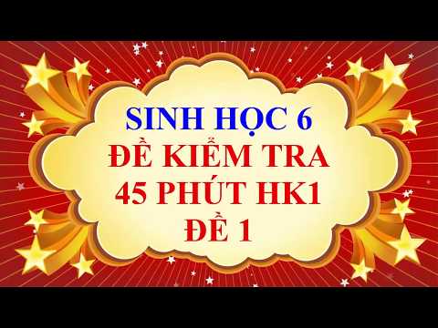 Sinh học lớp 6 - Đề kiểm tra 1 tiết HK1 - Đề 1
