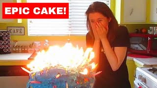 cute girlfriend reacts to epic cake 5915 318