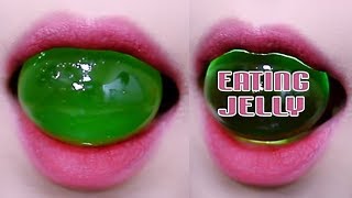 ASMR Japan green grapes Jelly (STICKY eating sounds)| LINH-ASMR