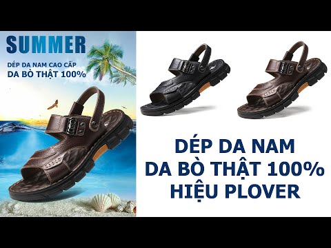Dép Da Nam Da Bò Cao Cấp Hiệu Plover - Trẻ Trung, Lịch Lãm | Dép Da Nam | CHUNGFUKI | 0948.613.889