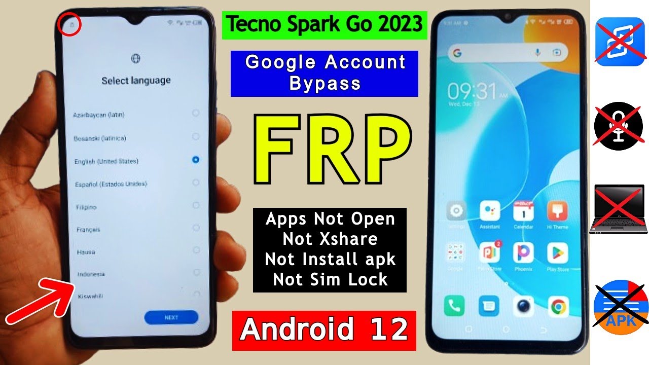 Tecno Spark Go 2023 FRP Bypass Without PC Android 12 | Tecno Spark Go 2023 FRP Bypass Without PC Android 12 |