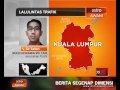 Perkembangan lalulintas trafik lebuhraya hari pertama raya