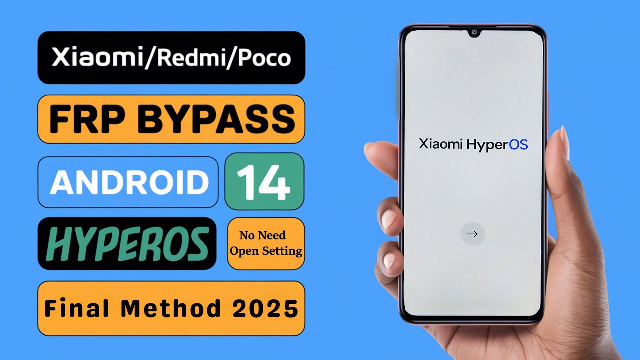 Redmi/Poco/Xiaomi Android 14/15 FRP Bypass HyperOs/Gmail Redmi/Poco/Xiaomi Android 14/15 FRP Bypass HyperOs/Gmail