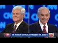 Ron Paul calls out Newt Gingrich CNN Florida Republican Debate 1/26/12