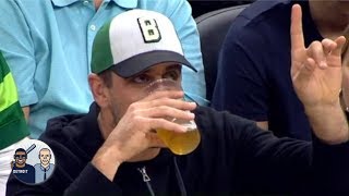 Rating Aaron Rodgers Beer-Chugging Contest Jalen & Jacoby
