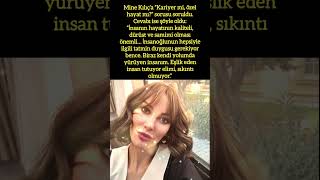 Mi̇ne Kiliçtan Sami̇mi̇ Açiklama Kari̇yer Mi̇, Özel Hayat Mi?