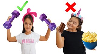 Masal and Öykü Wants to Be Strong | Kids Exercise for Fun