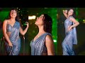 satin silk saree dance hot figure girl sexy backless saree #satin