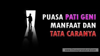 Puasa Patigeni, Tata Caranya lengkap