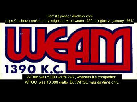 The Terry Knight Show on WEAM 1390 Arlington VA - 01.24.1965