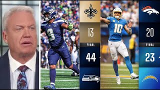 Espn React To Seahawks Demolish Saints 44-13 In Week 3, Herbert Leads Chargers Comeback Over Broncos