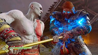 Young Kratos Vs Thor Fight Scene 4K - God Of War Ragnarok