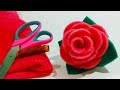 फोम का गुलाब बनाने का सरल तरीका /Happy Rose day/gulab ka fool banane ka tarika /How to make rose