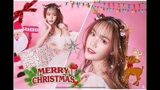 Christmas圣诞妆容造型🎄X'mas Makeup Vlog简单淡妆/节日/约会都适用哦