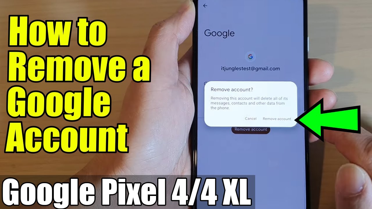 Pixel 4/4 XL/4a: How to Remove a Google Account Pixel 4/4 XL/4a: How to Remove a Google Account