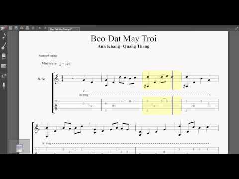 Bèo Dạt Mây Trôi guitar Tab