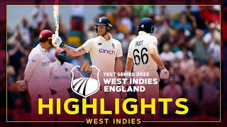 Highlights | West Indies v England | Stokes Half Century Gives England Lead | 2nd Apex Test Day 2