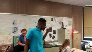 Nigga acts like a weeb in front of whole class