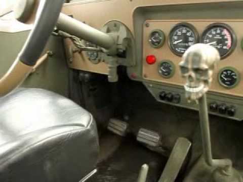 Great car for the money I paid for! Interior of my M35A2 Bobbed Deuce robr And Half 12 m35 truck 1971 AM .