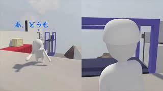 【Human: Fall Flat実況】外人の彼女とバカゲーしてみた結果www超協力的!