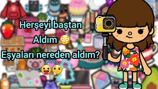 Oyunu sildim! Tüm eşyaları yeniden aldım ❥ {Toca Life World Türkçe} Toca Life Qu