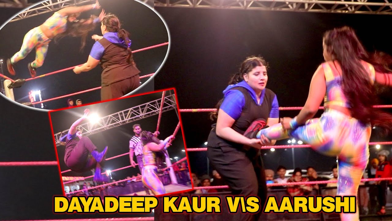 CWE | DAYADEEP KAUR V\S AARUSHI DIVA CHAMPIONSHIP | #thegreatkhali #cwe #prowrestling #youtubeindia