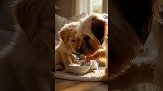 Dog Feeding The Baby Cat Ai Creation Creat With Arif