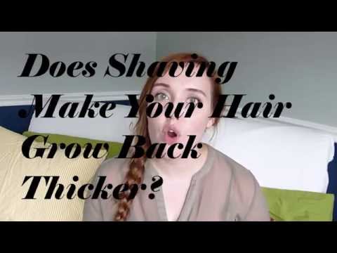 thicker shaving does hair grow
