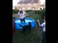 Lyanne gets wet in pool