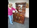Walnut Victorian Sideboard Style Ice Box for Sale