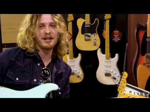 Justin Derrico, Guitarist for Pink, at LsL Instruments NAMM