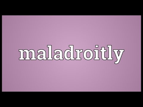 Header of maladroitly