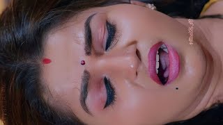 Serial Actress Nithya Ram Expression And Lips Closeup