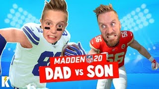 DAD vs SON in MADDEN NFL 20 (Closest Game EVER!) K-City GAMING