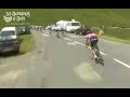 100kph at the Tour De France. Risking life to save mere seconds.