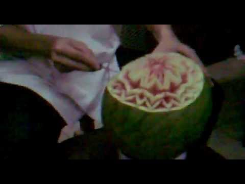 Watermelon Fruit Carving. Watermelon Fruit Carving. 2:03. The watermelon carving I did. One side has roses, and the other shows the quot;I love youquot; sign in Watermelon Carving For Baby Shower. Watermelon Fruit Carving. Watermelon Fruit Carving. 2:03. The watermelon carving I did. One side has roses, and the other shows the quot;I love youquot; sign in